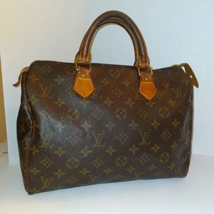 Authentic Louis Vuitton Monogram Speedy 30